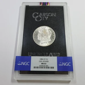 1884 CC Carson City NGC MS63 - GSA Hoard Silver Morgan Dollar US Coin 55902V - Picture 1 of 4