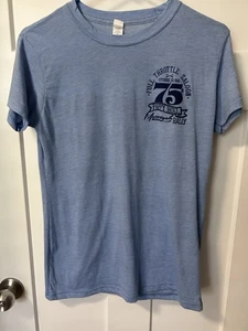 Full Throttle Saloon Sturgis SD 75th 2015 Bike Rally Women's T-Shirt XL Blue - Picture 1 of 6