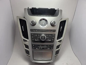 2008-13 Cadillac CTS Radio Climate Control Trim Panel Bezel w/Screen Grey/Silver - Picture 1 of 7