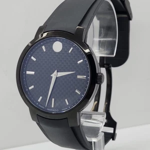 Movado Gravity Kohlefaser schwarzes Zifferblatt Schweizer Herrenuhr 0606849 - Bild 1 von 10