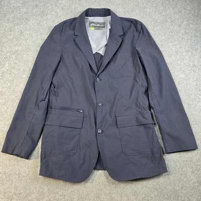 Eddie Bauer Blazer Mens 42 Tall Navy Blue Travex Outdoor Voyager Rain Coat - Image 1 of 4