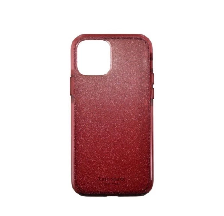 Funda rígida defensiva Kate Spade para iPhone 12/12 Pro | Borgoña brillante Foto 1 de 1