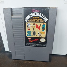 Classic Concentration NES Nintendo 