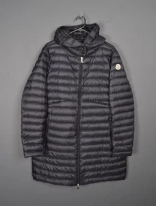 Giacca parka piumino lungo Moncler Barbel nero taglia 5 - Foto 1 di 18