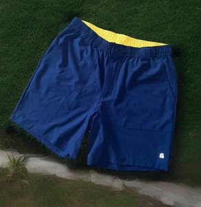 Bonobos Fielder Men's Golfing Hiking Blue/Yellow Shorts 7" Inch Inseam Sz M EUC - Picture 1 of 17