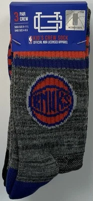 Paquete de 3 calcetines NBA Ultra Game New York Knicks para niños, talla de zapato 4-9,5 Foto 1 de 4