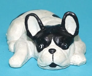 FRENCH BULLDOG PVC FIGURE LOGO 1980s BULLY BULLYLAND GERMANY - Picture 1 of 4