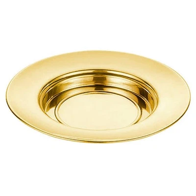 Sudbury Brass Tone Stacking Bread Plate Communion Tray, 10 1/4 Inch - Image 1 of 3
