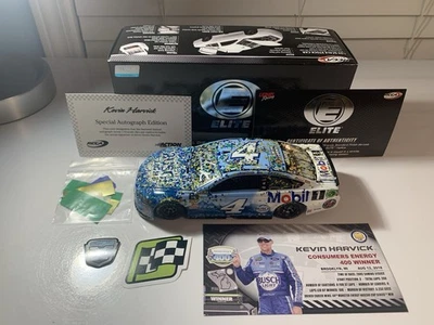 Kevin Harvick #4 Busch Light Mobil 1 Michigan Win 2018 RCCA ELITE AUTOGRAFIADO Foto 1 de 4