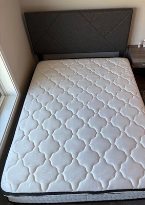 2 Минимально б/у, полный размер, кровати и матрасы наборы - серый цвет - Изображение 1 из 4