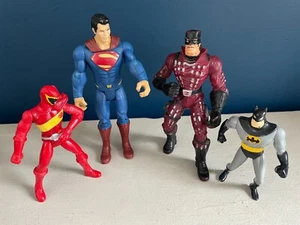 Superhero lot - Power Rangers Dino Charge,Superman,1997 Cold Steel Zorro &Batman - Picture 1 of 2