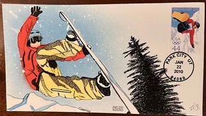 Geerlings 2010  Winter Olympics Skiing-Snowboard Park City Utah USA Hand Painted - Picture 1 of 1