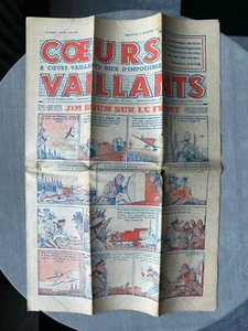 CŒURS VAILLANTS N° 46 1939 HERGÉ TINTIN EN SYLDAVIE EN ÉTAT CORRECT - Imagen 1 de 5