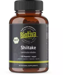 Shiitake 120 Kapseln Bio Biotiva (266,50 EUR/kg) - Bild 1 von 6