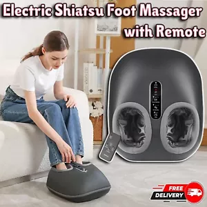 Electric Foot Massager with Heat Shiatsu Deep Kneading Remote Massager Machine - Picture 1 of 9