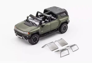 GCD 1:64 Green Hummer EV ORV SUV Sports Model Diecast Metal Car - Picture 1 of 5