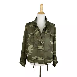 NWT RAILS Women's Green Camouflage Military Jacket Size Medium A7 - Picture 1 of 5