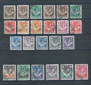 Rodesia del Norte 1938 Jorge VI juego completo de sellos. Usado. Sg 25-45, 26a y 27a - Imagen 1 de 2