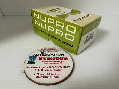 НОВАЯ КОРОБКА ИЗ 2 ПЕРЕКЛЮЧАТЕЛЕЙ КЛАПАНОВ NUPRO SS-4BK-LB1C | SS4BKLB1C ДОСТАВКА В ТОТ ЖЕ ДЕНЬ - Изображение 1 из 4