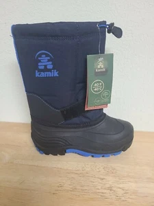 kamik boots size 2 Waterproof navy/black P7725 - Picture 1 of 4