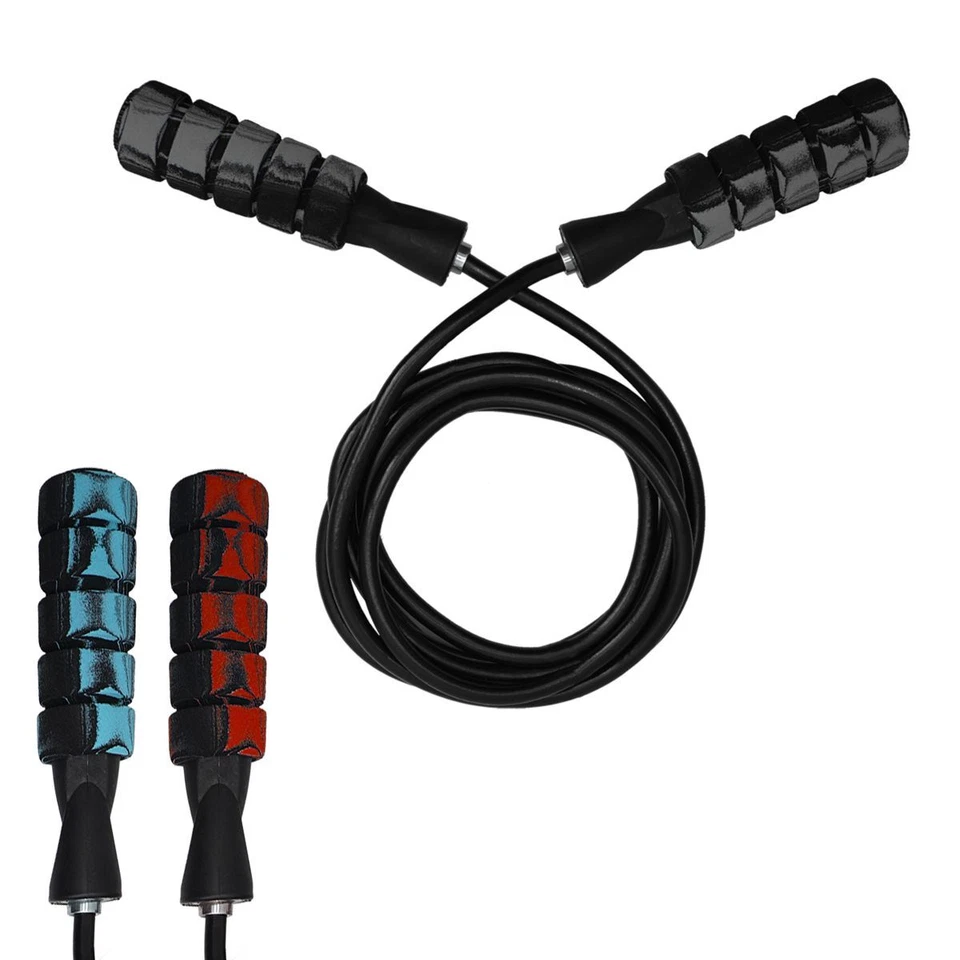 Springseil rot grau blau Skipping Speed Rope Boxen Training Gymnastik Fitness - Bild 1 von 1