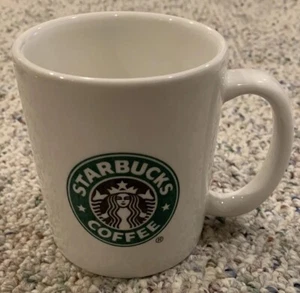 2004 Starbucks Coffee Mug Mermaid Logo White, Approx 3” Diameter, 3.5” Height - Picture 1 of 8