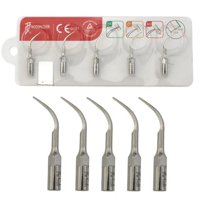 5pcs Woodpecker Dental Ultrasonic Piezo Scaler Tips P1 Periodontic Slim EMS UDS - Image 1 of 4