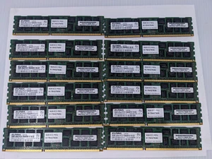 Elpida 96GB (12x8GB) 2Rx4 PC3-10600R ECC REG Server RAM EBJ81RF4BCFA-DJ-F - Picture 1 of 6