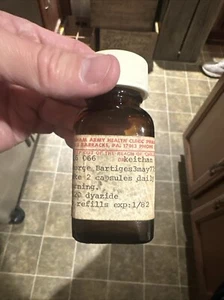 Dunham Army Health Clinic Pharmacy MEDICINE BOTTLE Carlisle Barracks PA - Picture 1 of 9