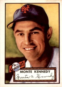 1983 TOPPS 1952 REPRINT SERIES #124 MONTE KENNEDY NEW YORK GIANTS - Picture 1 of 2