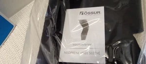 Ossur with Neoprene Knee Sleeve Knee Support Brace Black L-XL-XXL your choice - Picture 1 of 16