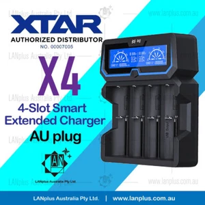 XTAR X4 Smart 4-Slot Fast Charger for 21700 RCR123A Dual Input > nitecor D4 i4 - Picture 1 of 8