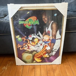 Michael Jordan Looney Tunes Poster Space Jam. Vintage 1996. Warner Bros. Bugs! - Picture 1 of 2