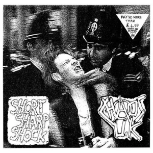 Chaos UK - Short Sharp Shock LP DOOM DISORDER DISCHARGE EXTREME NOISE TERROR - Imagen 1 de 1