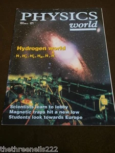 PHYSICS WORLD - HYDROGEN WORLD - JULY 1995 VOL 8 # 7 - Imagen 1 de 1