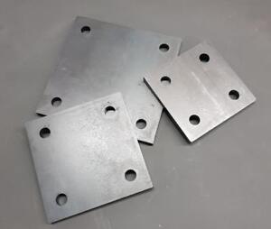 Fußplatte Ankerplatte Stahlplatte Eisenplatte Bodenplatte 80 bis 300 mm gelocht