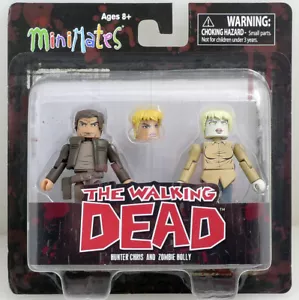 The Walking Dead Minimates s7 Hunter Chris & Zombie Holly figure Diamond 104972 - Picture 1 of 1