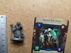 POXOID GILE WITCH MINIATUR + MINION CARD /KICKSTARTER /ALTAR QUEST G98 - Bild 1 von 1