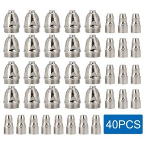 40pcs P80 Plasma Electrode Tip Nozzle 1.5mm Cutter Torch For Air Plasma Cutting