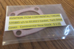 TCM Continental 535885 s/s 653023 GASKET, Tach Drive Cover (Aircraft) - Picture 1 of 2