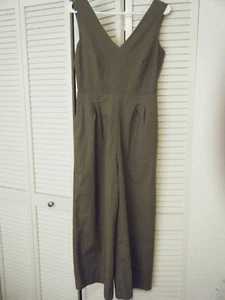MONO J CREW VERDE OLIVA TALLA 2 BOLSILLOS DELANTEROS TRASEROS ABIERTOS #2030 - Imagen 1 de 3