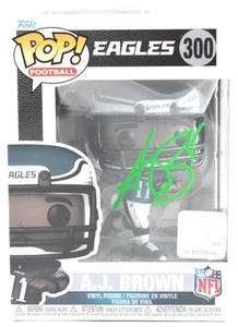 AJ Brown Autogramm Philadelphia Eagles Funko Pop #300 - Beckett W Holo * grün - Bild 1 von 3