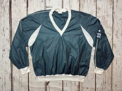 VTG Laguna 2979 Green/White Lightweight 1980s Pullover Windbreaker Made In USA - Image 1 of 4