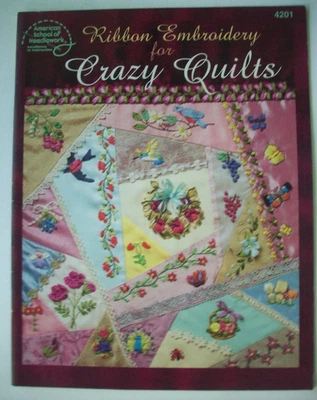 Ribbon Embroidery for Crazy Quilts Pattern Booklet flowers butterfly birds fruit - Image 1 of 4
