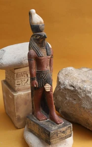 Authentic Ancient Egyptian Antiques Horus Statue Egyptian Falcon Egyptian BC - Picture 1 of 10