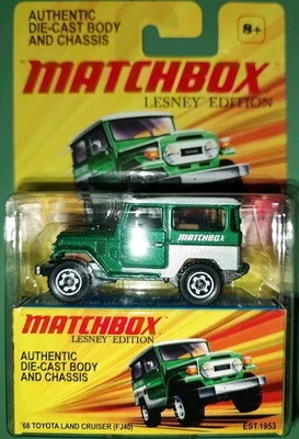 Matchbox Edición Lesney '68 Toyota Land Cruiser FJ40 Verde con Caja de Almacenamiento RARO Foto 1 de 4