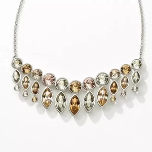 Touchstone Crystal By Swarovski Necklaces - Sand Casdtle Necklace #1466N - Picture 1 of 5