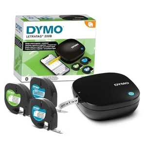 LetraTag 200B Bluetooth Compact Label Maker, Value Pack, Black + 3 Tapes - Picture 1 of 7