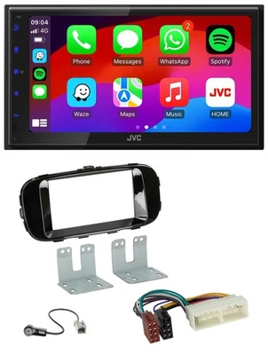 JVC Bluetooth 2DIN MP3 DAB USB Autoradio für Kia Soul PS 16-19 piano - Bild 1 von 4