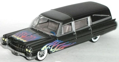 1/64 = Hot Wheels / Coche fúnebre Cadillac Fleetwood 1963 / Neumático de goma / ENVÍO GRATUITO Foto 1 de 3